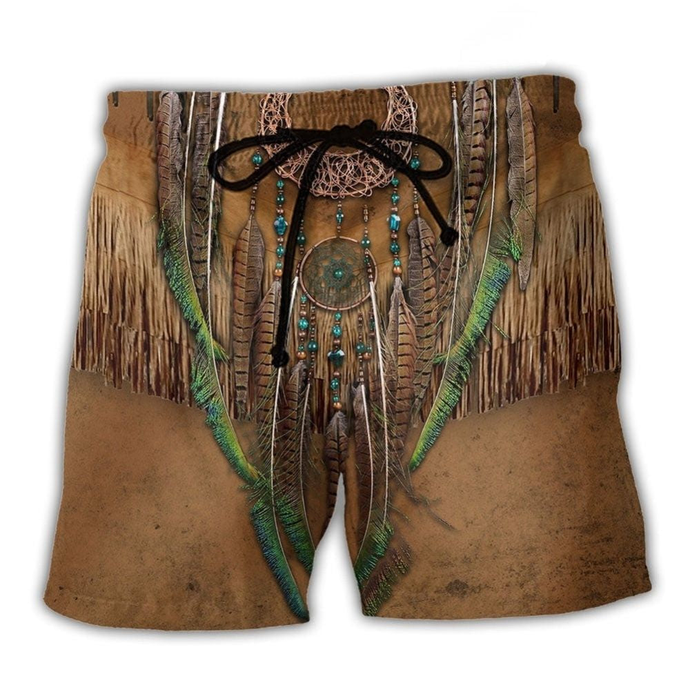 Native Love Peace Symbol – Beach Short