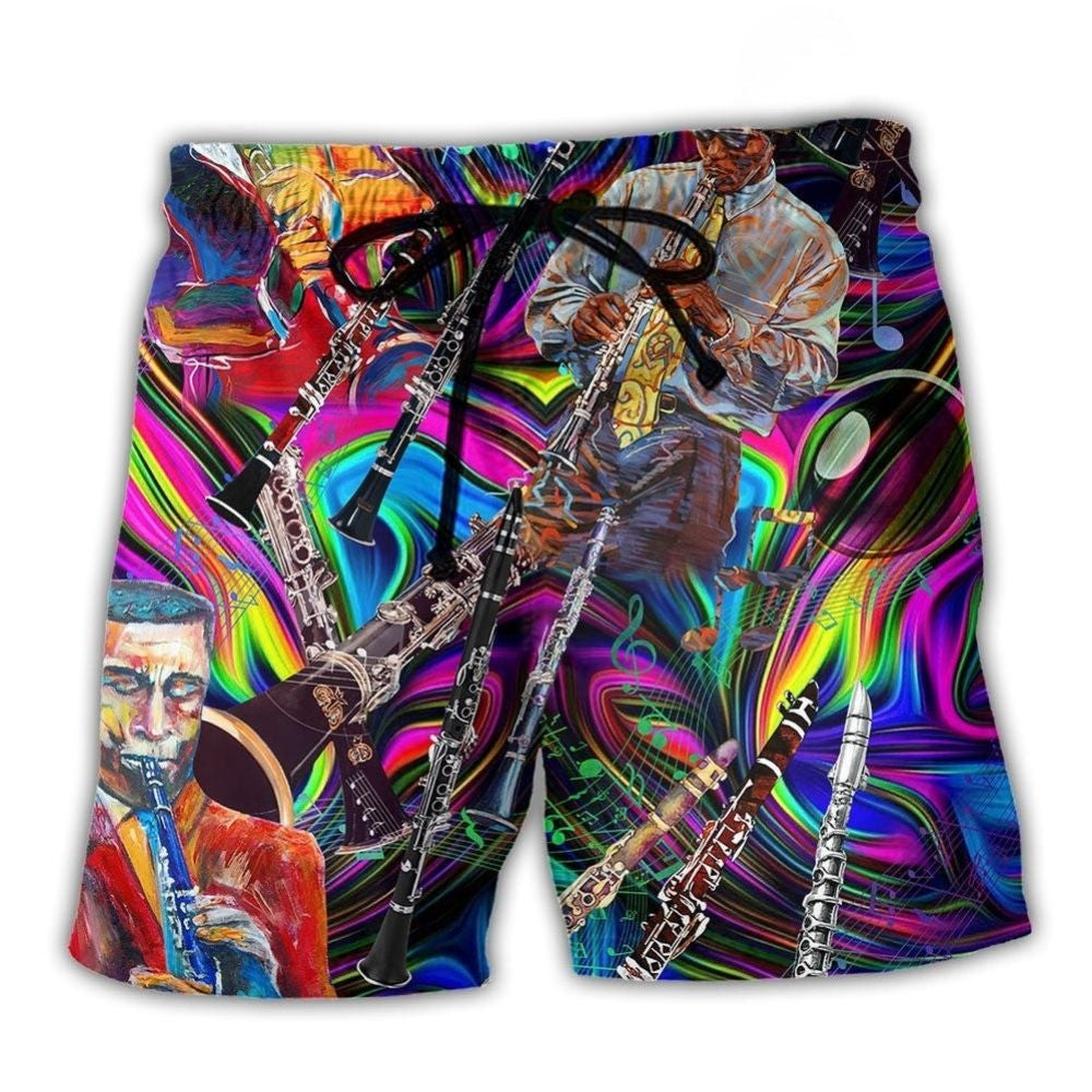 Music Melody Breathing Art – Beach Short