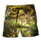 Funny Mushroom Positive Humor – Beach Short