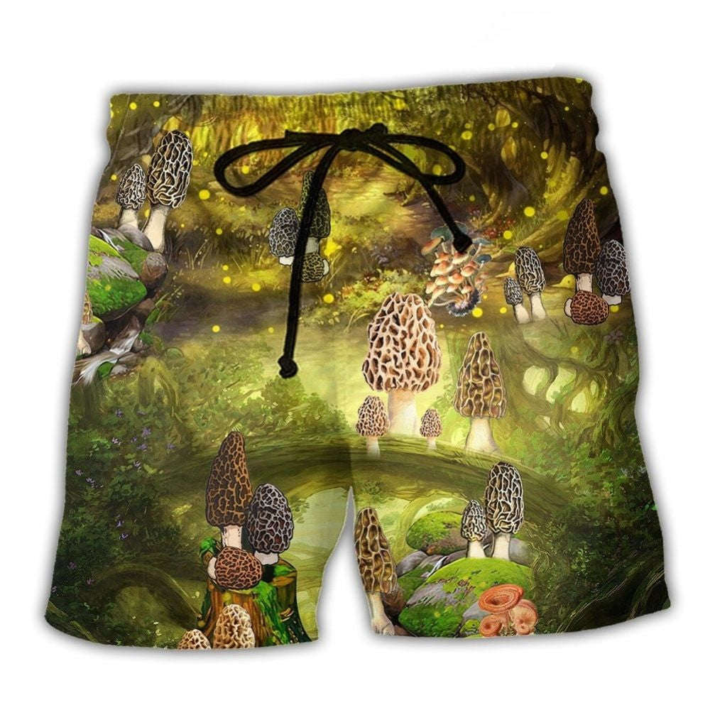 Funny Mushroom Positive Humor – Beach Short