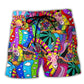 Hippie Deer Peace Art – Beach Short