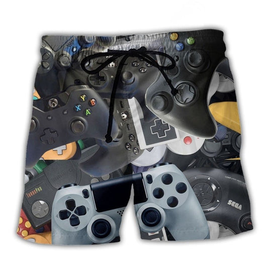 Game Controller Level Up – Beach Short