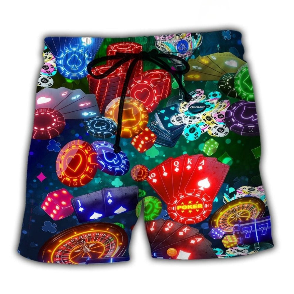 Poker War Strategy Art – Beach Short