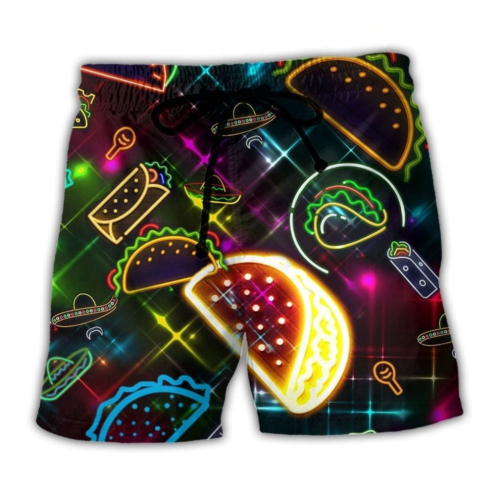 Taco Creation Humor Art – Beach Short