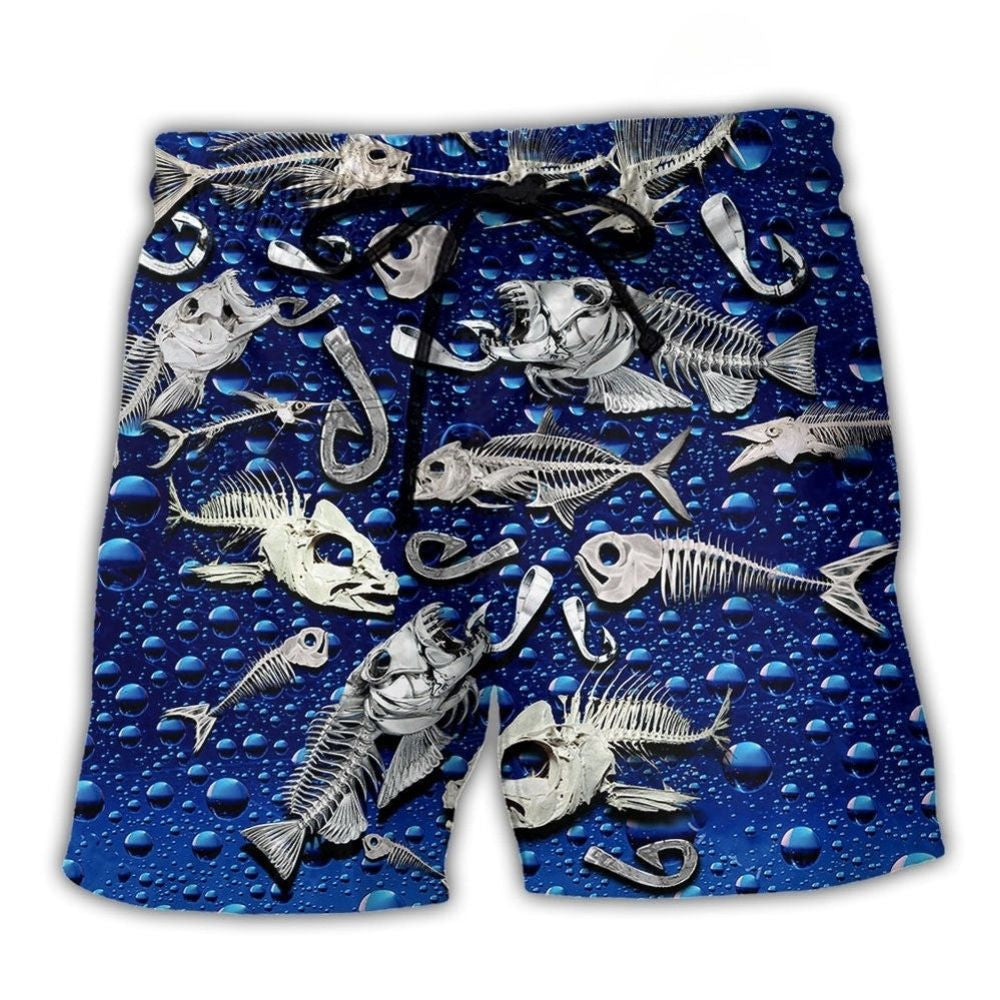 Fishing Bones Graphic – Beach Short