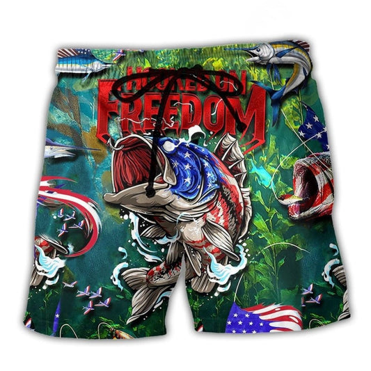 Fishing Freedom Hooked – Beach Short
