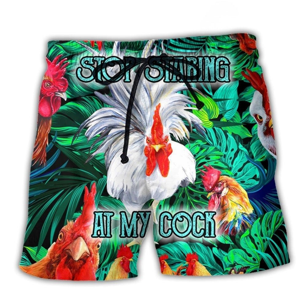 Funny Rooster Farm Humor – Beach Short