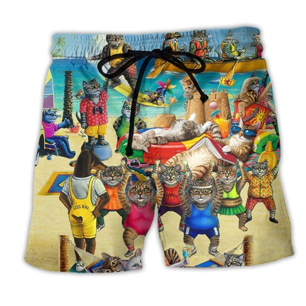 Cat Sky Sand Balance – Beach Short