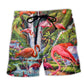 Flamingo Life Love – Beach Short