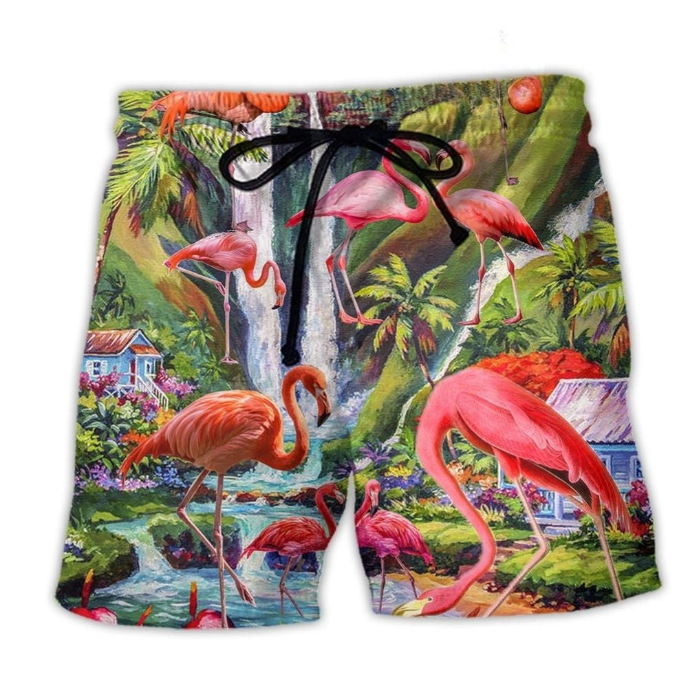 Flamingo Life Love – Beach Short