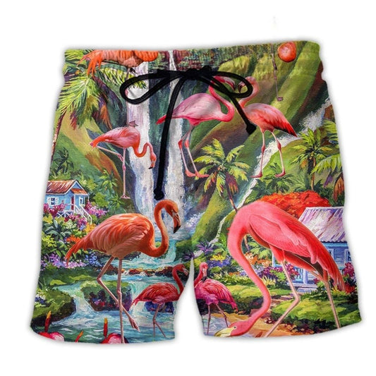 Flamingo Life Love – Beach Short