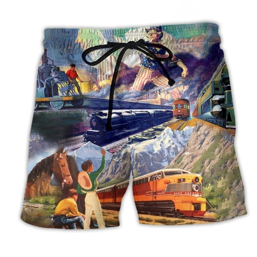 Train Right Track – Beach Short