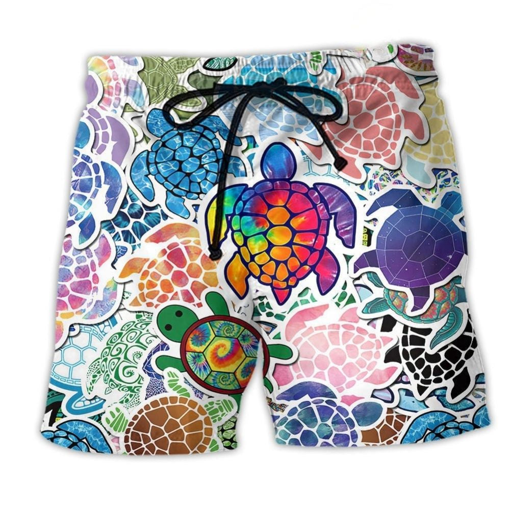 Turtle Color Peace – Beach Short