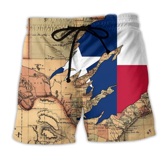 Texas Map Peace – Beach Short