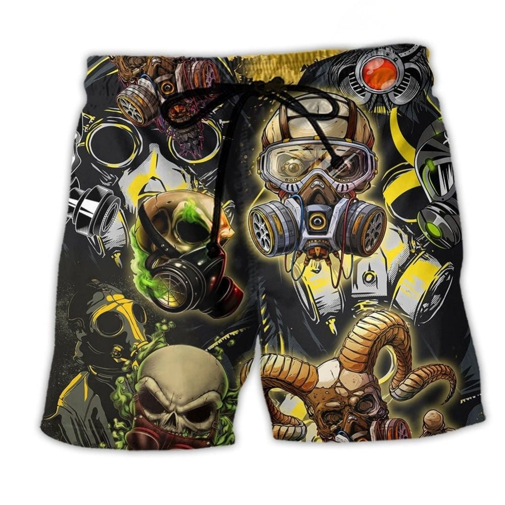 Skull Sign Cool Graphic Style – Beach Short