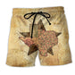 Texas Peace Life Vintage Graphic – Beach Short
