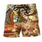 Skull Time Value Watch Symbol Art – Beach Short