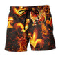Fire Chicken Bold Cool Art – Beach Short
