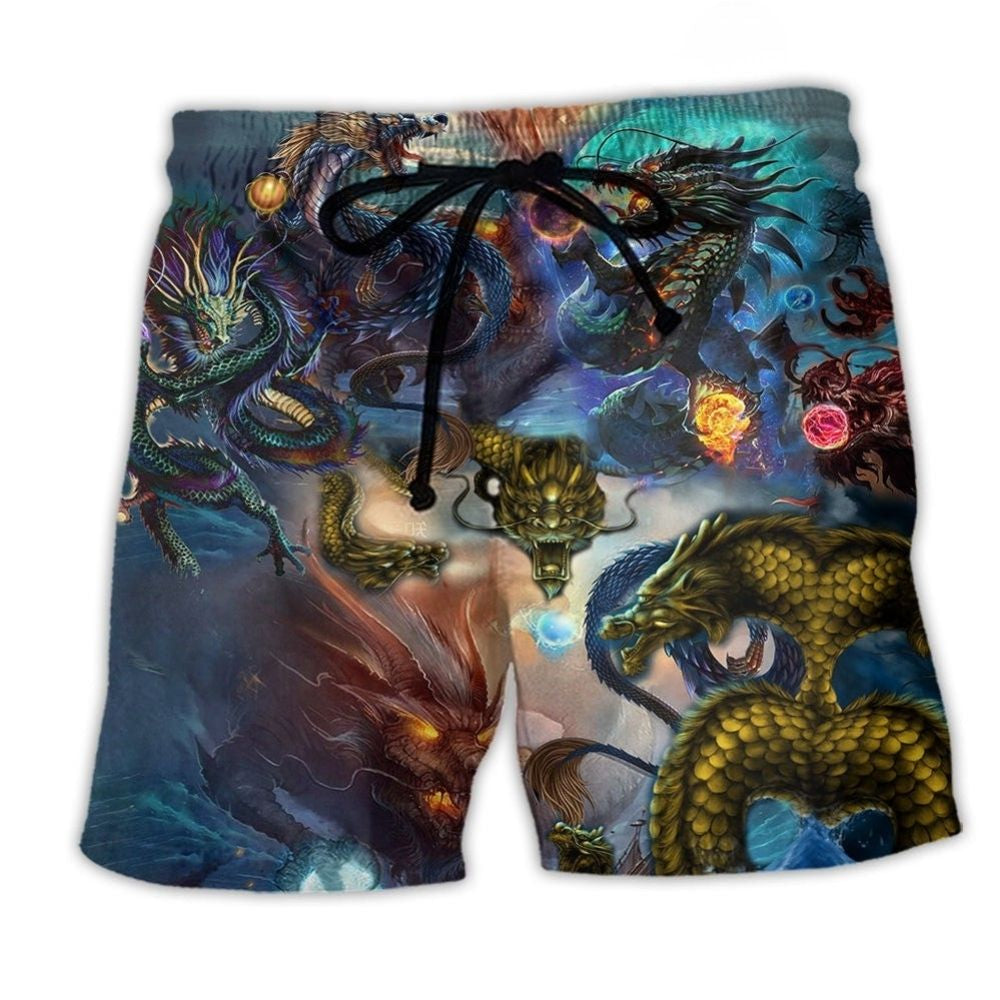 Dragon Jewel Love Life Art – Beach Short