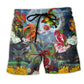 Dragon Floral Love Moon Art – Beach Short