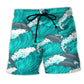 Dolphin Ocean Love Summer Vibes – Beach Short