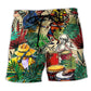 Palm Tree Tropical Rhythm Summer Art – Beach Short