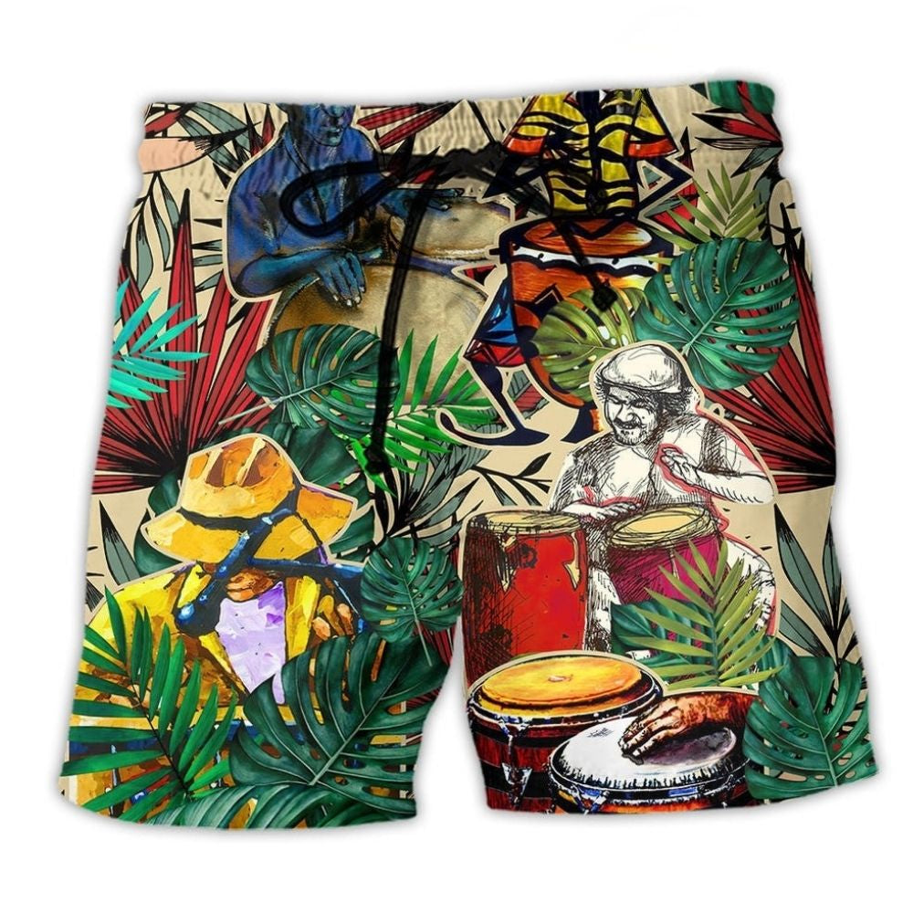 Palm Tree Tropical Rhythm Summer Art – Beach Short