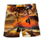 Surfing Is My Therapy Sunset Art – Beach Short