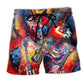 Guitar Music Colorful Love Life Art – Beach Short