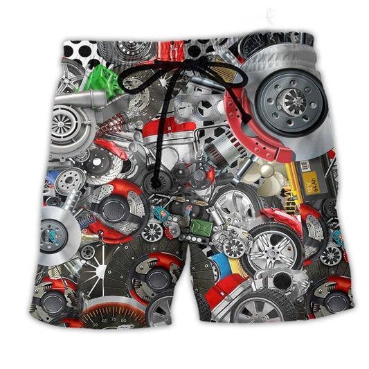 Mechanic Strength And Skill Lifestyle Art – Beach Short