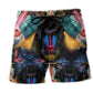 Mandrill Monkey Vibrant Color Art – Beach Short