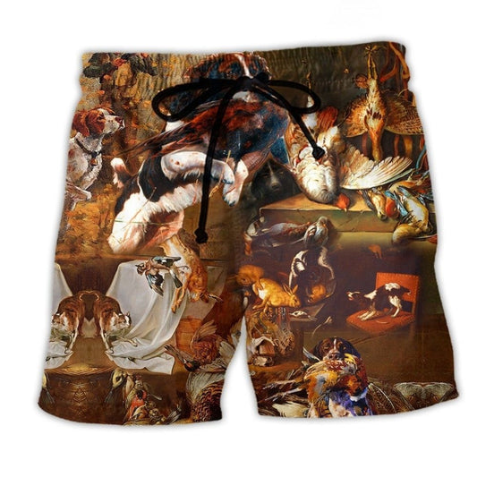 Hunting Patience Inspirational Quote Art – Beach Short