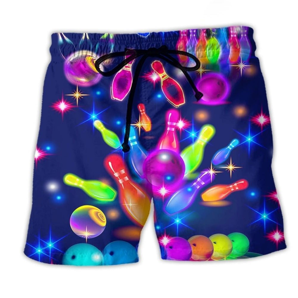 Hippie Peace Life Neon Color Art – Beach Short