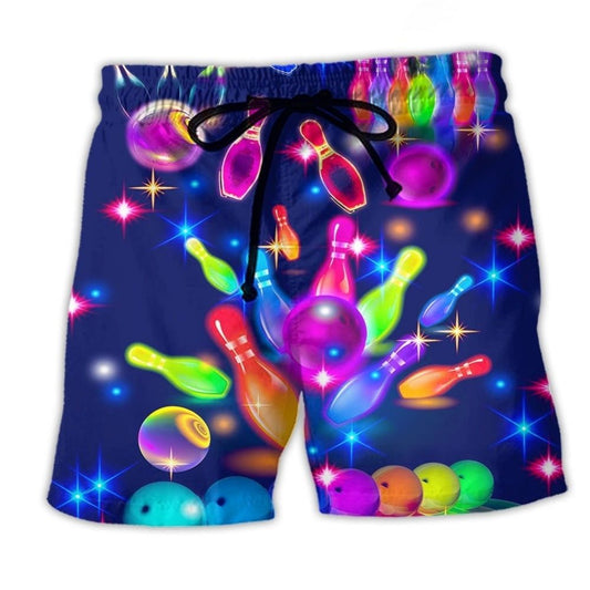 Hippie Peace Life Neon Color Art – Beach Short