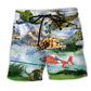 Helicopter Pilot Freedom Landscape Art – Beach Short