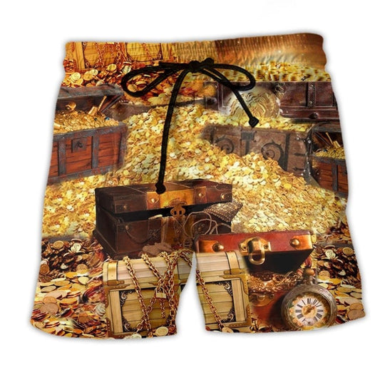 Not All Treasure Is Gold Quote Art – Beach Short