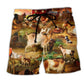 Goat Farm Peace Life Art – Beach Short