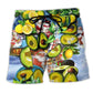 Avocado Lemon Summer Christmas Art – Beach Short