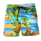 Crocodile Summer Love Fun – Beach Short