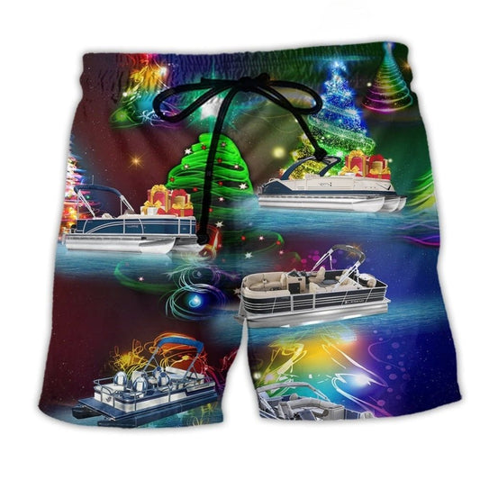 Pontoon Boat Christmas Tree – Beach Short