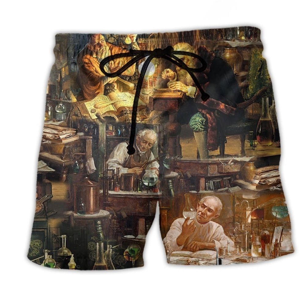You Can’t Fake Chemistry Retro Design – Beach Short