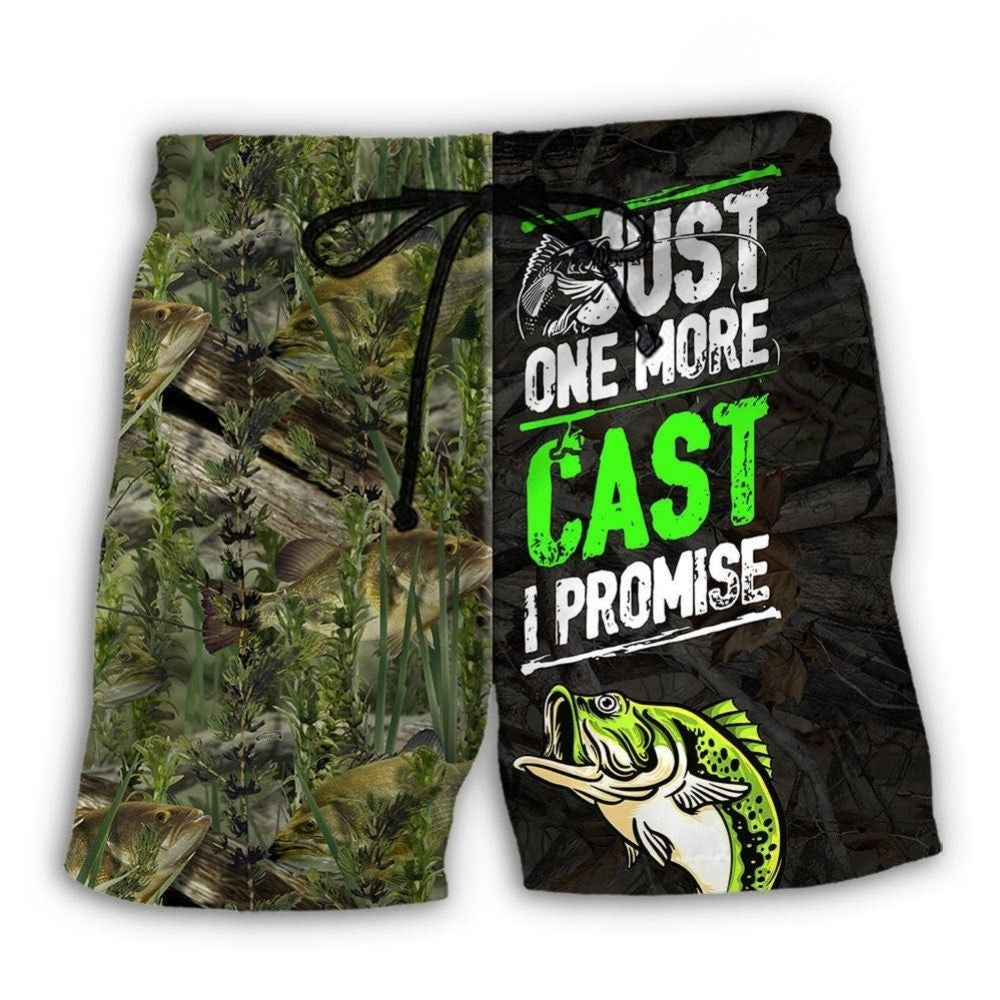 Just One More Cast Promise Quote – Beach Short