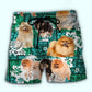 Pomeranian Tropical Paradise Dog Lover – Beach Short
