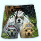 Poodle Tropical Summer Dog Style – Beach Short