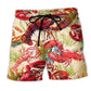 Shrimp Red Animal Lover - Beach Short