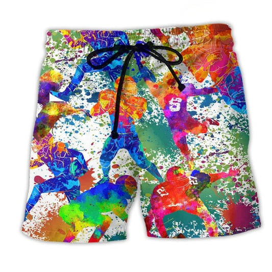 American Football Brave Spirit Art – Beach Short