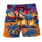 Surfing Make Your Own Waves Motivation Art – Beach Short