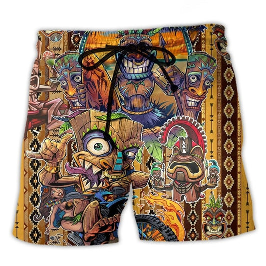 Tiki Aloha All Day Every Day - Beach Short