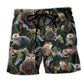 Otter Love Animals Cool Life Art – Beach Short