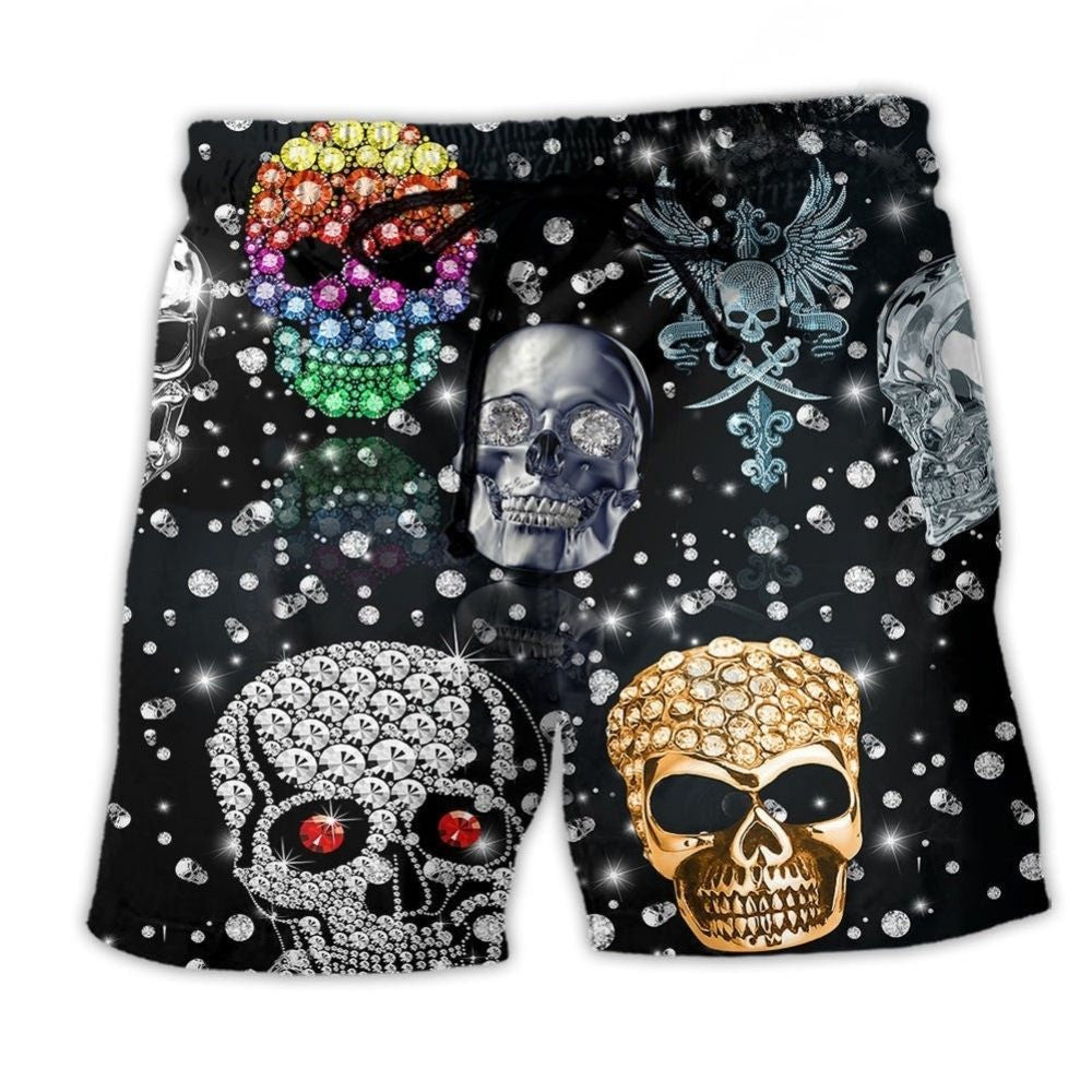 Diamond Skull Shine – Beach Short